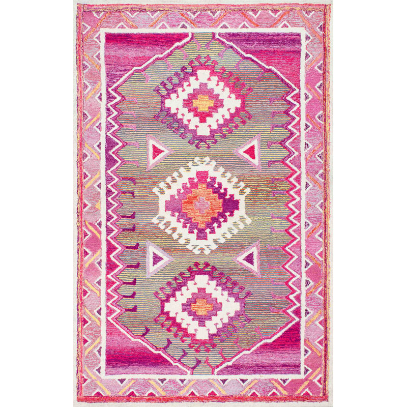 Bungalow Rose Bhatia HandTufted Pink Area Rug & Reviews Wayfair